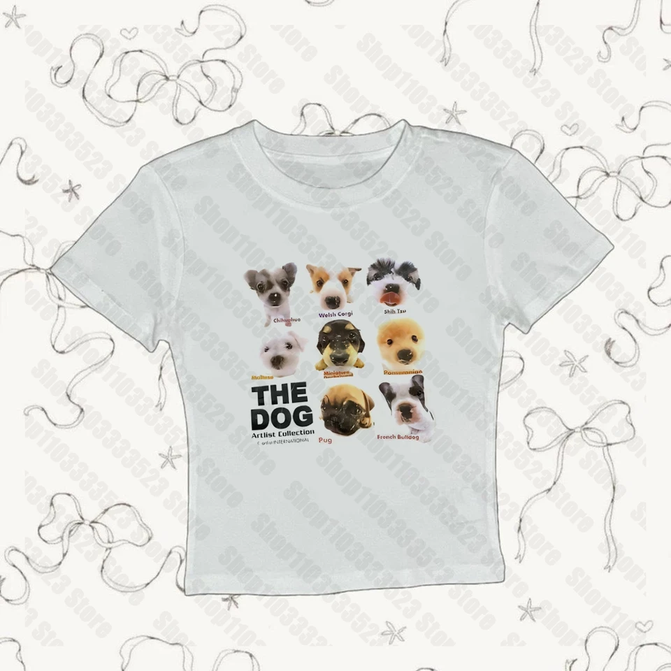 90. roky vintage y2k štýl punk dámsky letný cool cool cool príležitostné príležitostné rukávy odpaliská y2k grafický vzor emo girls baby Tee Tee