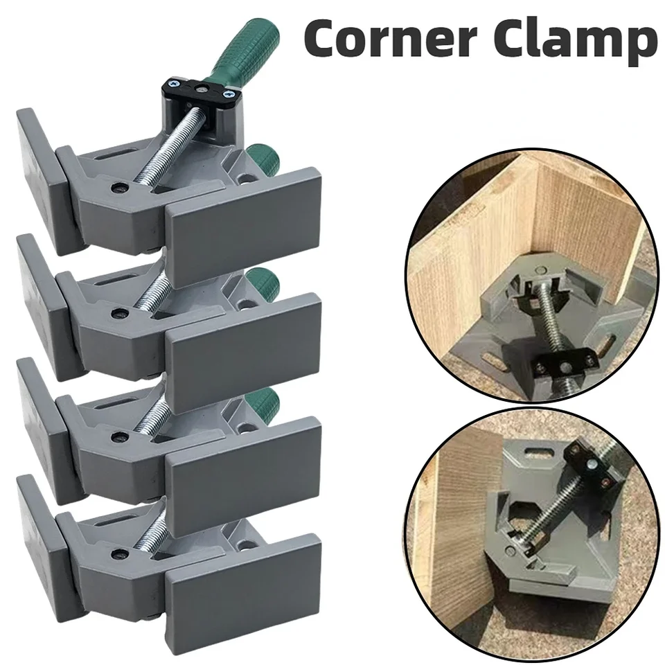 90 stupňov pravého uhla sponky CLAP PICKÁLNE ROMNÁ CORNA UPPRÁNKA Zváranie WOODWORKING Uppavky Hliníková rohová svorka