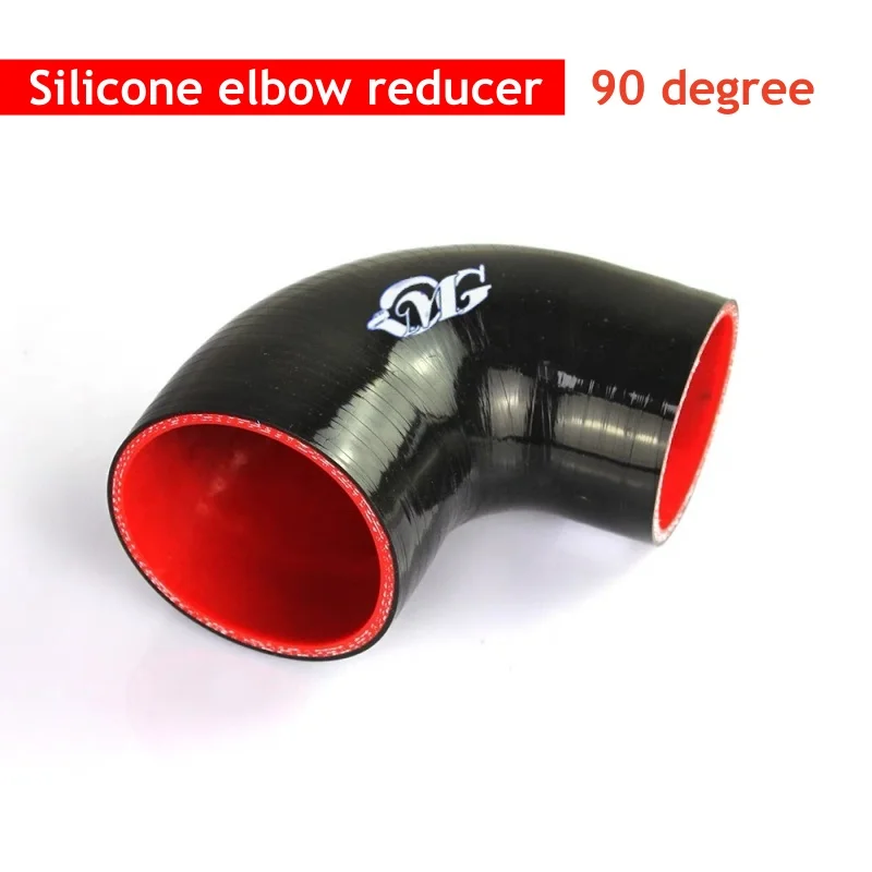 90 stupňov silikónová hadica hadica lakťový reduktor medzichladič Turbo Air Drusty Coupler Coupler Reduktor Čierny Universal