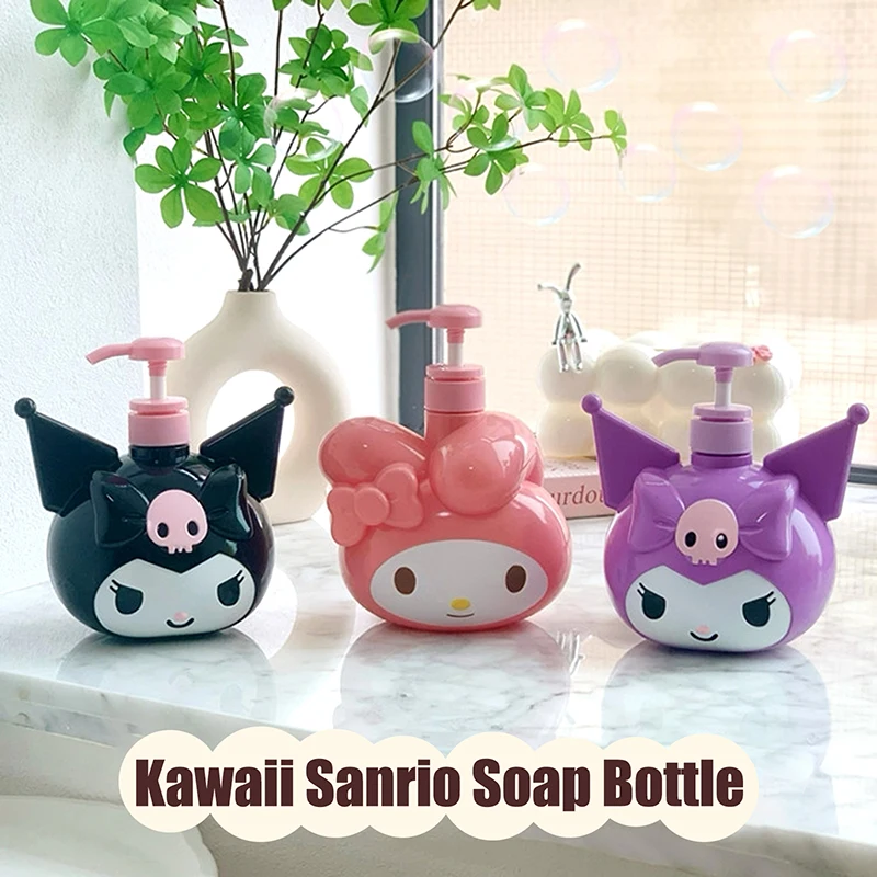 900/450 ml Sanrio Kuromi Soap Fottle Kawaii My Melody Šampón Sprcha Shower Sub-Fottle Lotion Storage Fľaša