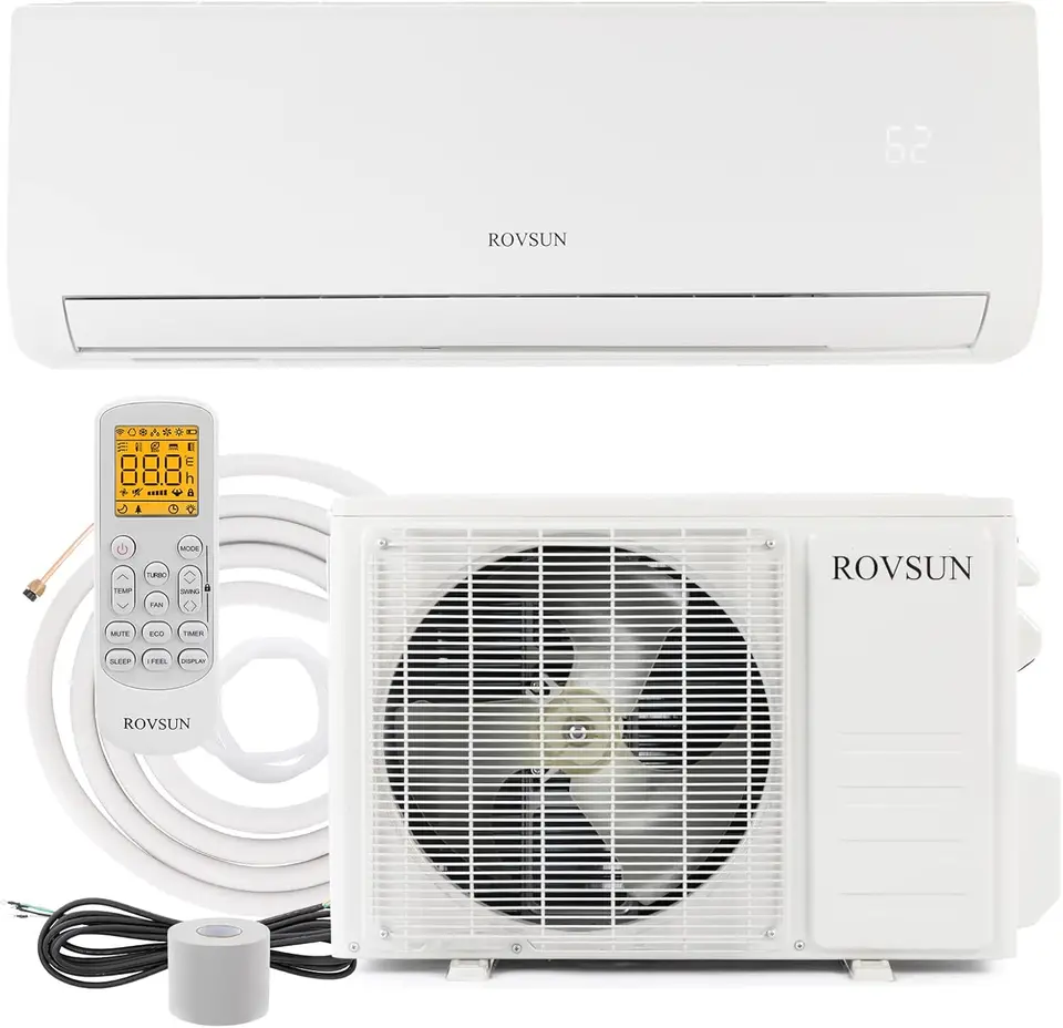 9000 BTU Mini Split AC/vykurovací systém s meničom, 19 SEER 115V Energia SAIDING DUCTLESS DUCT-SYSTY KLIMITÁCIA S PRE