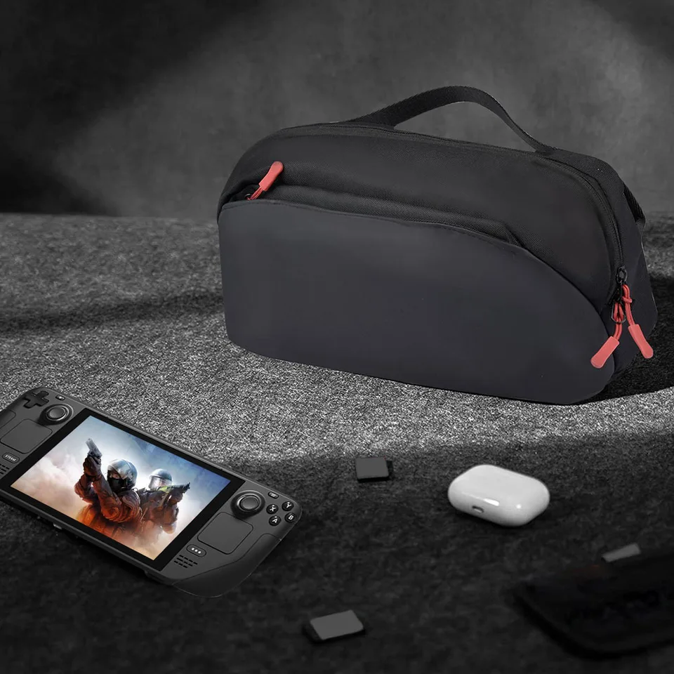 900D Oxford Cestovné vrecká na prenášanie nepremokavá ručná herná konzolová taška s veľkou kapacitou nastaviteľný ramenný remienok pre spojenec Asus rog