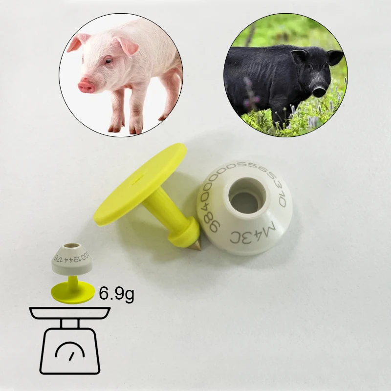 902-928MHz H9 H9 s dlhým dosahom RFID Čítanie zápis ELEKTRONICKÁ UCE TAG TAG pre zvieracie ID identifikácia čipu CHOTW KVET PATICKÉ KLIKY