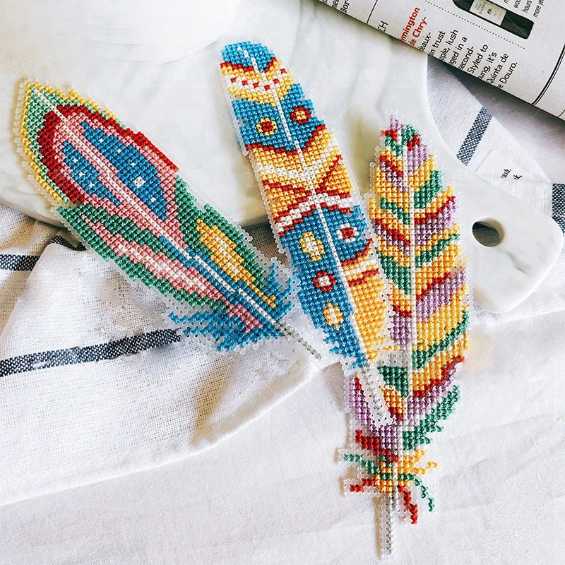 903 záložky perie DIY Craft Stich Cross Stitch vyšívanie vyšíva