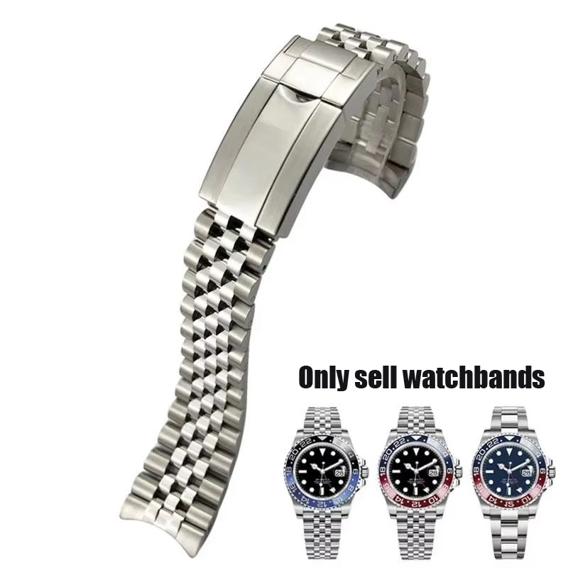 904 Jubilee WatchBands pre Rolex Sub GMT Yacht Daytona 20 mm 21 mm mužov remienok Luxusný reťazec reťaz mód Výmena doplnkov