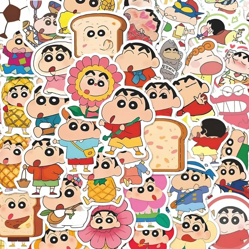 90ks Crayon Shin-chan Stupeters Cute Notebook mobilný telefón puzdro na gitaru batožinový hrnček Chladnička Dekoratívne nálepky Veľkoobchod