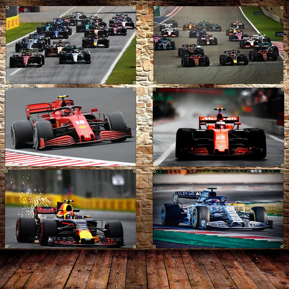 90x150 cm 3x5ft Super Racing CAR 1 Vlajka Polyester Tlačené závodné auto pre výzdobu