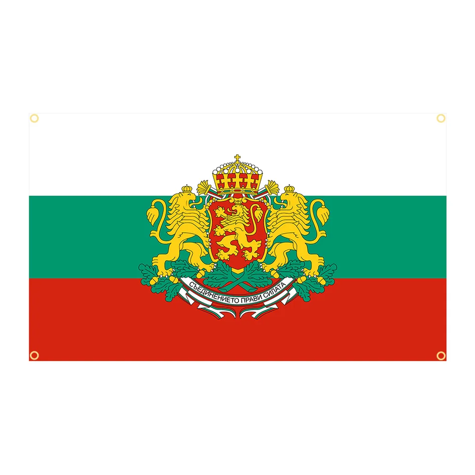 90x150 cm erby z Bulharska Flag Polyester Printed National Banner Home alebo Outdoor for Decoration Gobestry