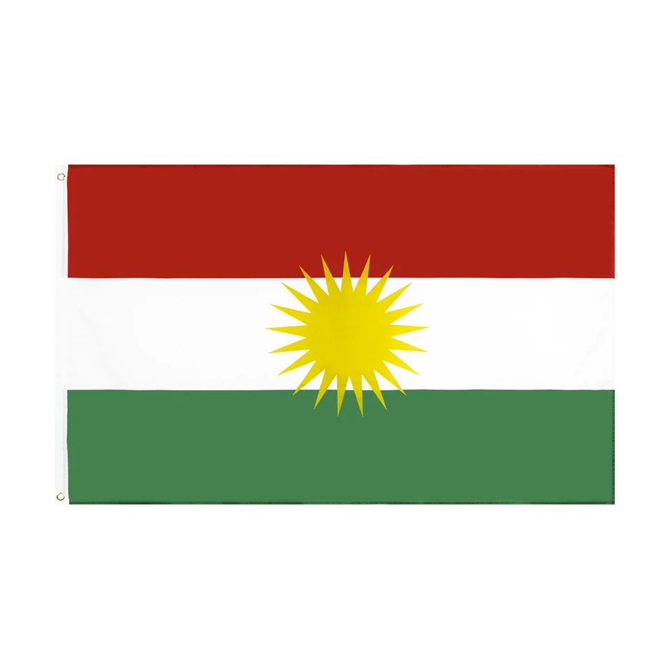 90x150 cm Kurdistan Kurdish Polyester zavesenie a Bannes 2 strany Vytlačené domácu vlajku