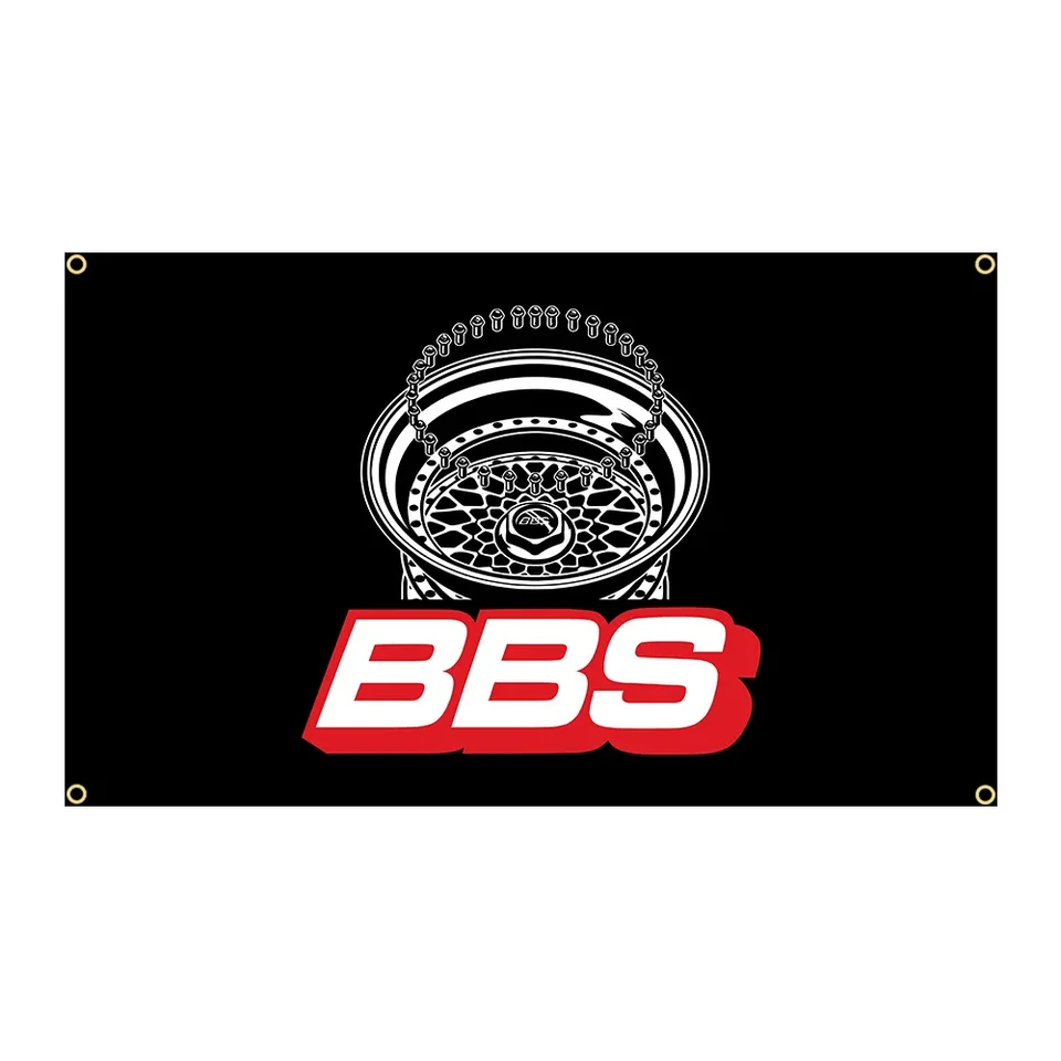 90x150 cm profesionálne auto upravené kolesom Vlajka Polyester tlačená automatická garáž alebo vonkajšia dekorácia banner gobelín