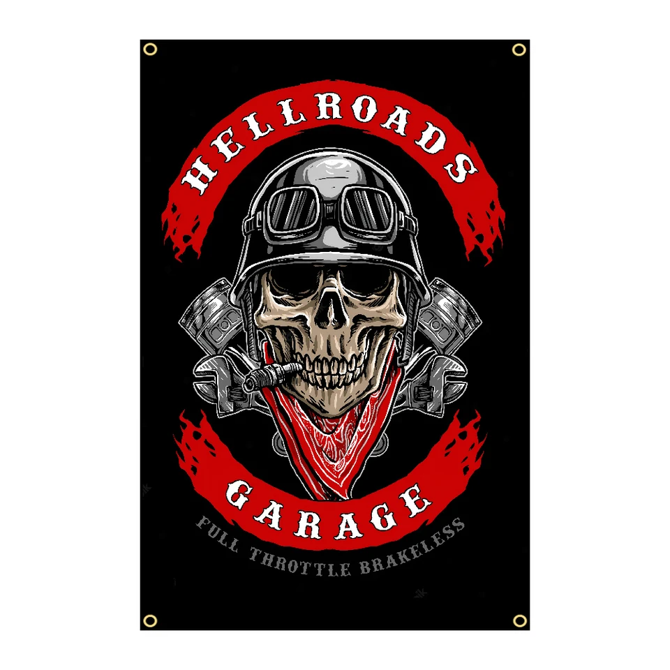 90x150cm Vintage Motorrad Flapge Racer Lifestyle Sport Outdoor na dekoráciu