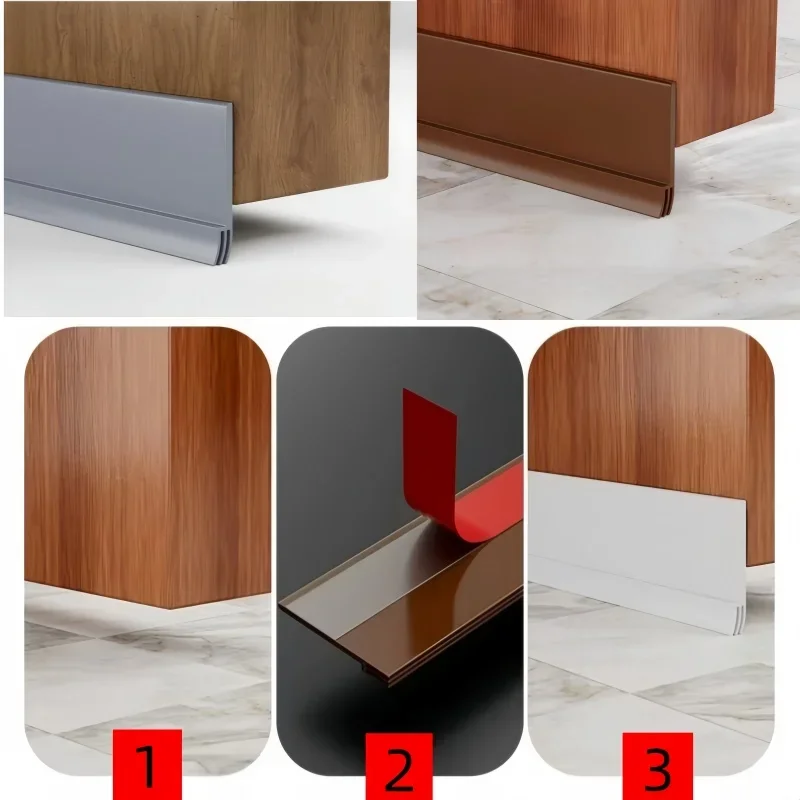 91 cm Dvere Spodné tesnenie pásik Zhruba zvukovo odolné voči poveternostným prúžkom Self Adhesive Dvere Tena Penový prúž
