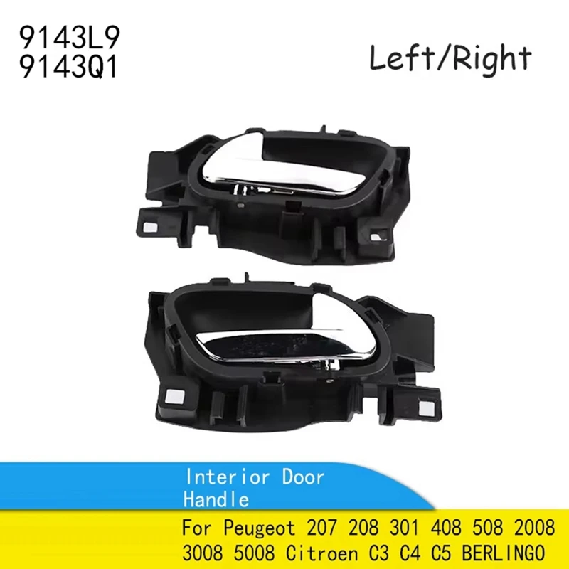 9143L9 9143Q1 Interiérová rukoväť pre Peugeot 207 208 301 408 508 2008 3008 5008 Citroen C3 C4 C5 Berlingo