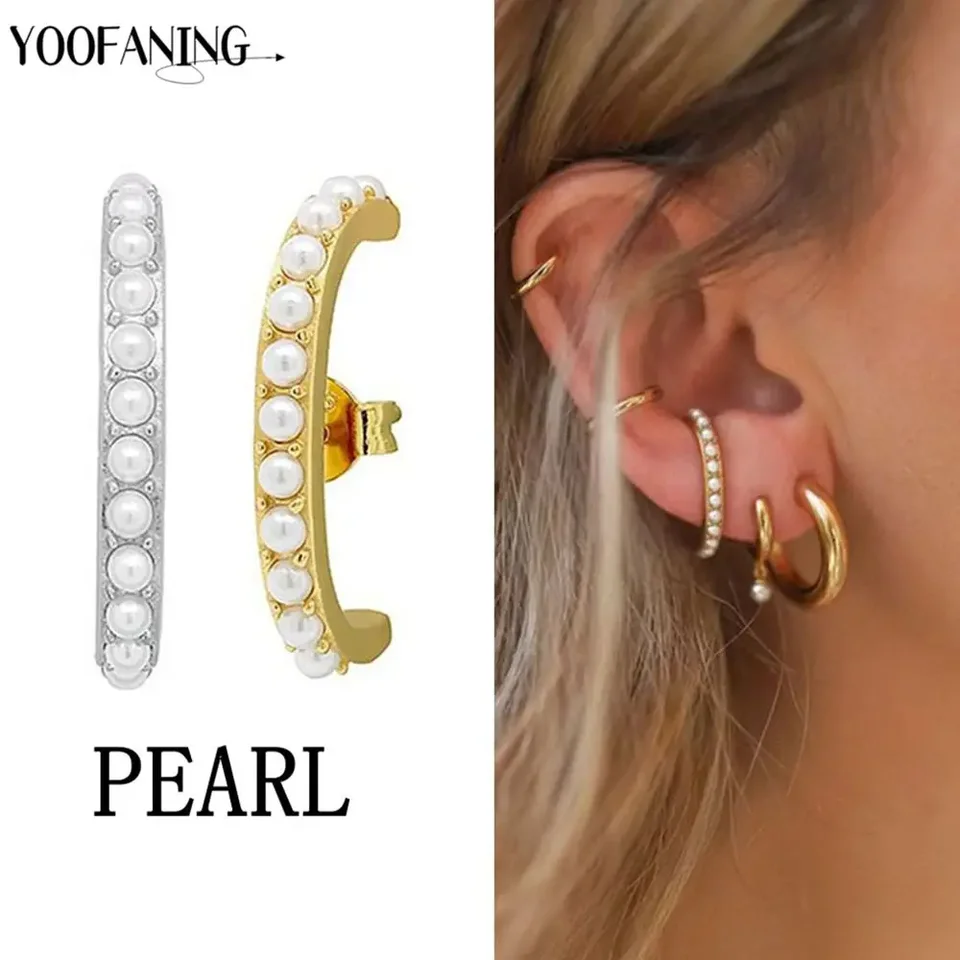 925 Sterling Silver Ear Needle Classic Retro Gold Silver Pearl náušnice plné perálskeho temperamentu ženy na náušnice Šperky Svadba šperkov