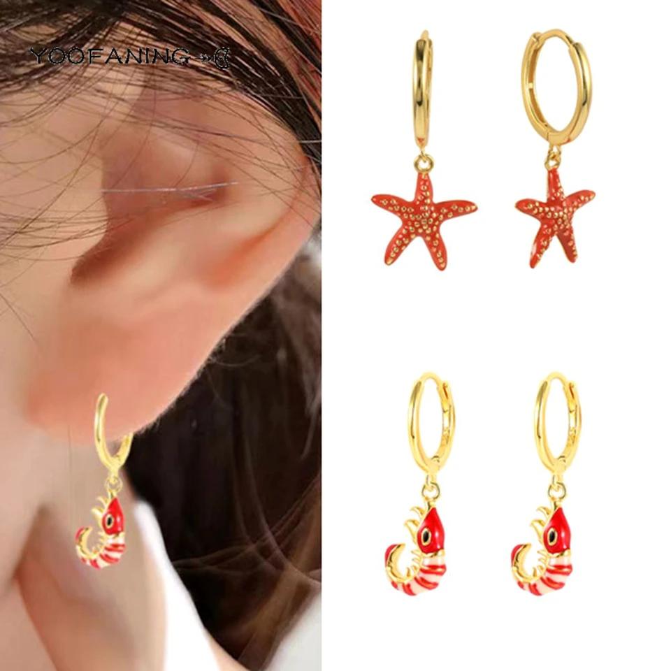 925 Sterling Silver Ear Needle módne luxusné náušnice obruče Jedinečné homárske dizajn dane dámske náušnice šperky darček