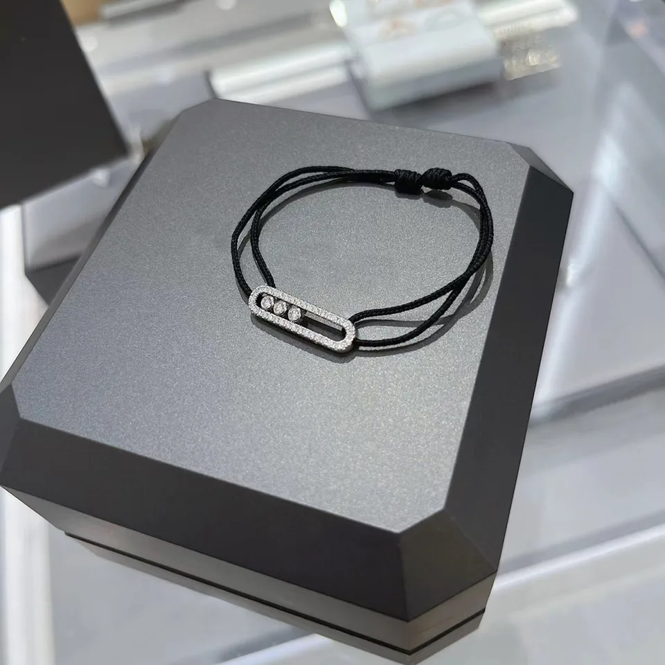 925 Sterling Silver vynikajúca dizajnová aktivita Tri diamantové šperky náramok, módny a vynikajúci darček