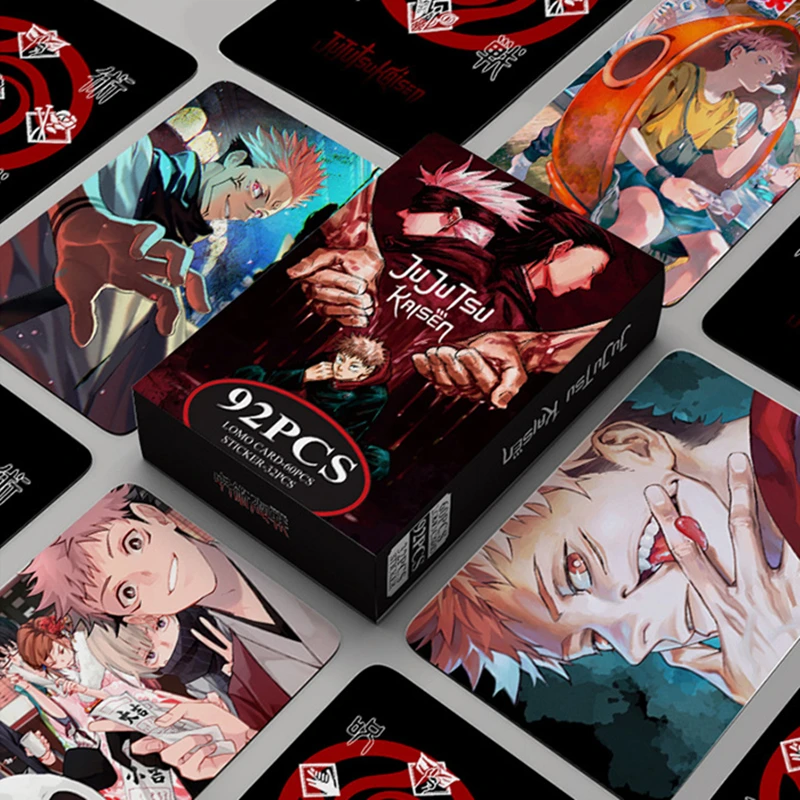 92ks/set Anime Sticker Card JUJUTSU Kaisen STRECERS LOMO CARD Photo karta pre fanúšikov