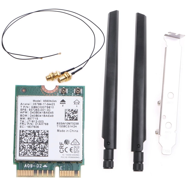 9560 9560ngw Dual Band WiFi karta 802.11ac Ax Wireless NGFF pre M.2 pre kľúčové wif