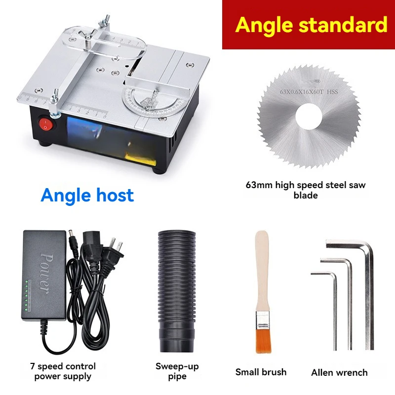 96 W mini lavica píla nastaviteľná multifunkčná stolová píla Domáca DIY Cutting Stroj na drevárstvo Lata Lathe Cutter Nástroj