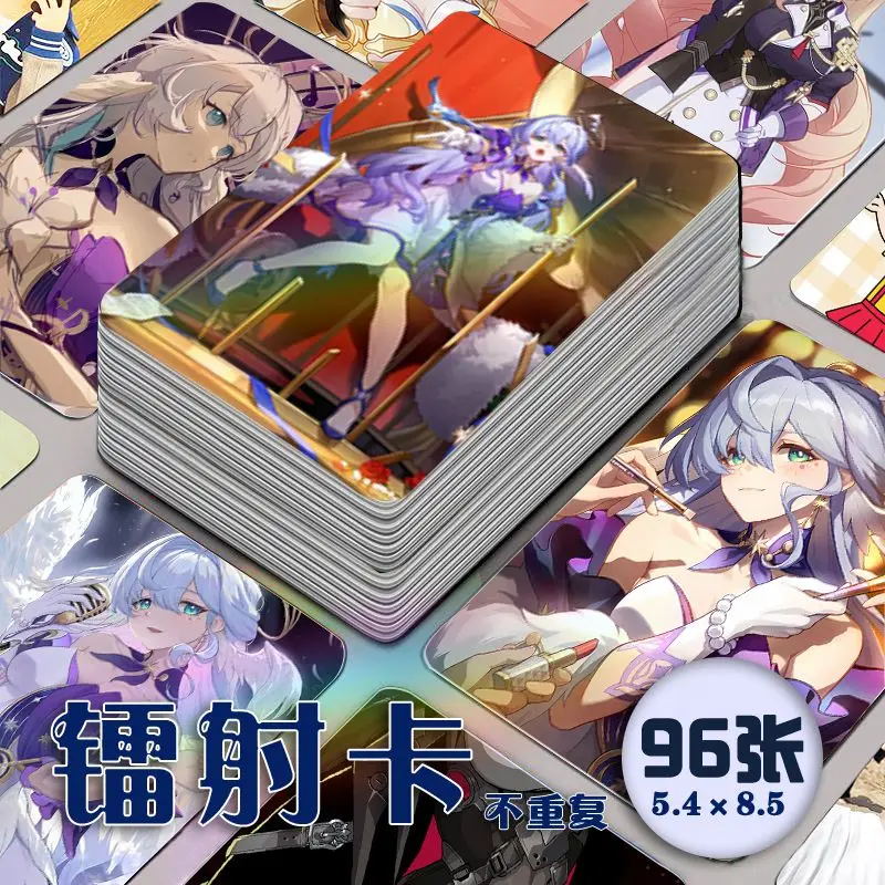 96ks Honkai: Star Rail Robin Photo laser mini karta peňaženka Malé karty Fanmade fanúšikovia narodeninových zbierok darčeky