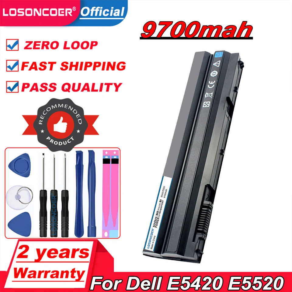 9700 mAh laptop batéria pre Dell Latitude E5420 E5520 E5530 E6430 E6520 7420 7520 7720 5420 5520 5720 E6440 pre Inspiron 14R 15R