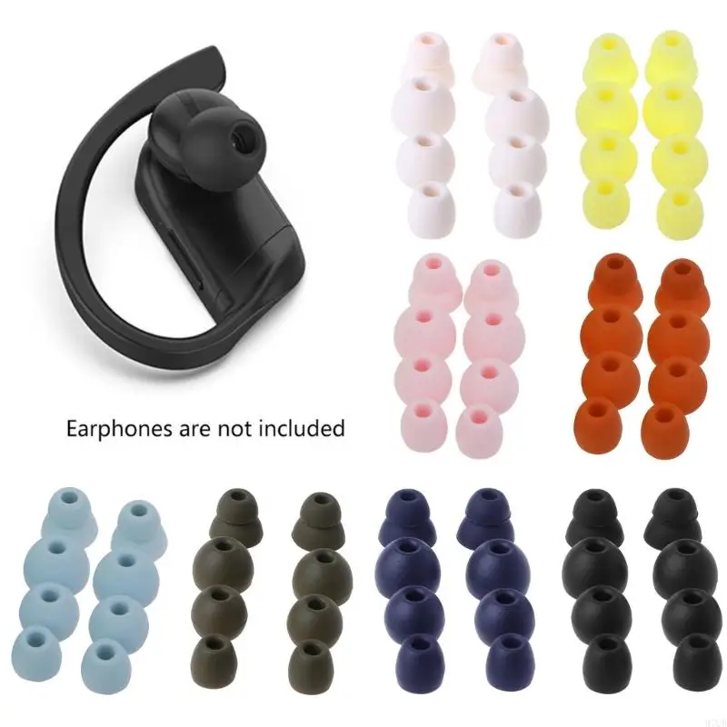 97QB 4 páry Náhradné silikónové doštičky headset káblové slúchadlá