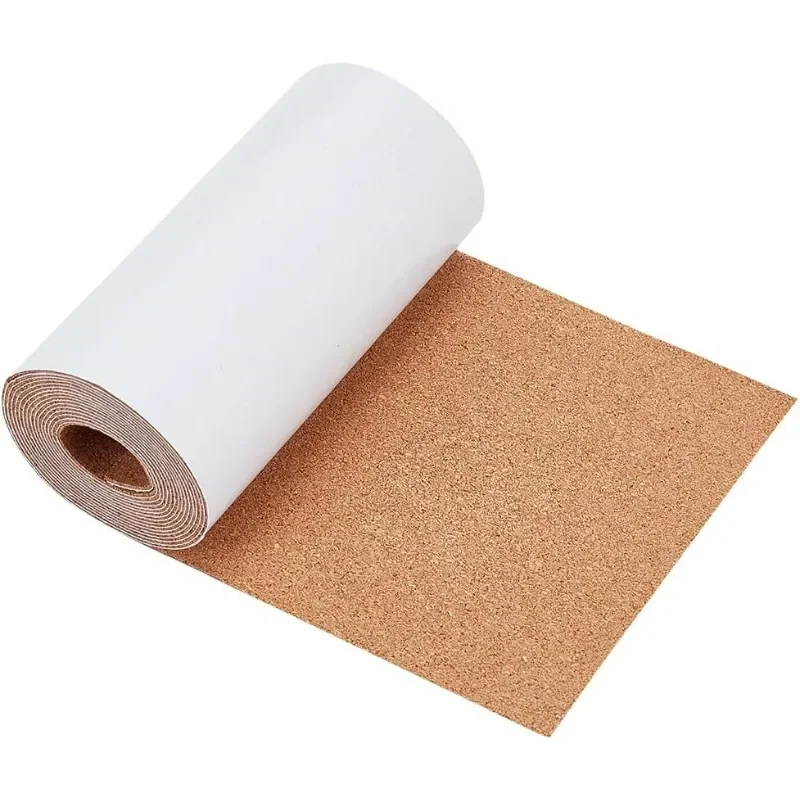 98,4 x 5,9 palca Self-Pethense Cork Roll, 1 mm hrubá korková rohož so silným lepidlom podporovaným na dekoráciu na stenu a remeselníky pre domácich majstrov