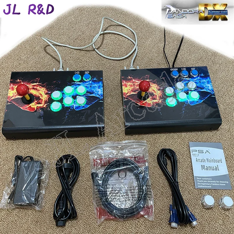 9800 v 1 Arcade Pandora sága box DX Special Video Game Console Multiplayer Joysticks LED gombíky Bartop Cabinet 4 Player