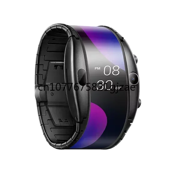99 % Nový 4G internetový telefón Detekcia srdcovej frekvencie GPS polohovanie Bluetooth hodinky Men Ženy sledujú Nubia alfa flexibilné smartwatch