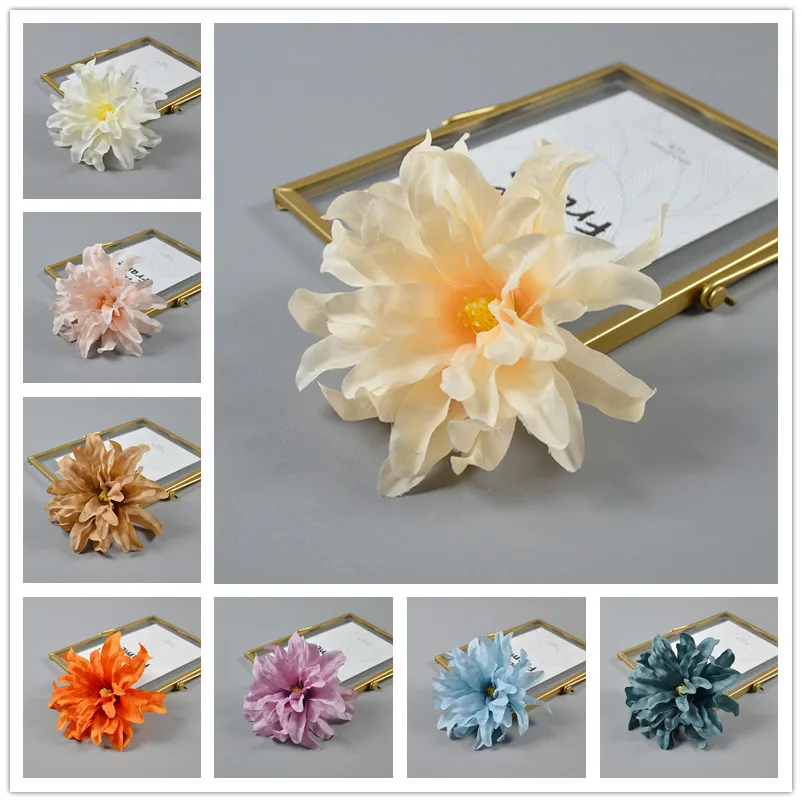 9COLORS 15 cm umelé hodvábne orchideové pivonky kvetinové hlavy pre svadobné kvety pokrývky hlavy dekorácie DIY kytice klobúk topánky Flora