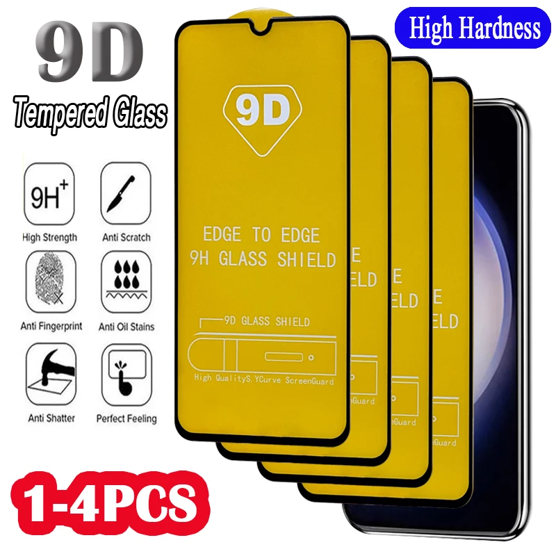 9D HD Temperované sklo pre Samsung Galaxy A10 A20S A30 A30 A50 A50 A60 A70 A80 A90 M10 M20 M30 S M40 Protect Film Ochranca obrazovky