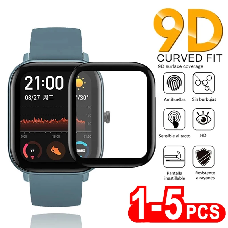 9D Temperované hodinky Soft Glass Film pre Xiaomi Huami Amazfit BIP Su Pro Screen Protector pre Xiaomi Huami Amazfit GTS 2 2E 2 MINI