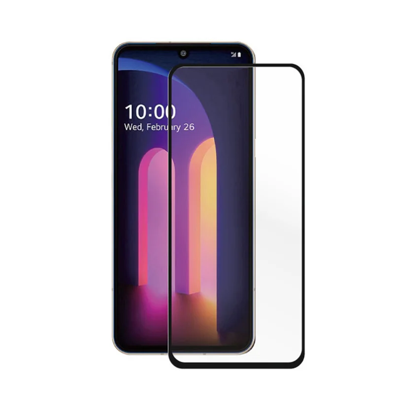 9D temperované sklo pre LG V60 G8S G8X Thinq Stylo 6 7 Čierna hrana Chránič obrazovky pre LG Stylo7 9H CLEAR OBROVNATEĽA FILM
