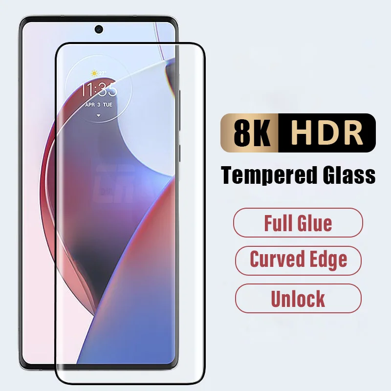 9D zakrivené temperované sklo pre Motorola Edge 30 50 Ultra Fusion 40 NEO Full Glue Screen Chráni
