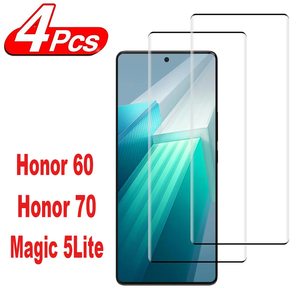 9H Curved Four Side Let Screen Protector pre Huawei Honor 60 70 Magic 5 Lite 2/4ks HD Temperované sklo