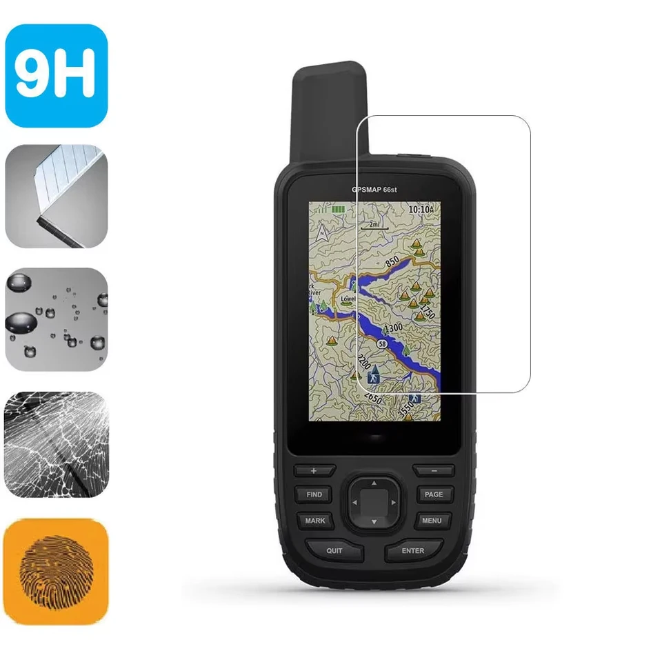 9H Temperované sklenené chránič Film pre ochranu štítu pre Garmin GPSMAP 66 66S 66S 66I 67 67S 67S 67i turistické ručné príslušenstvo GPS