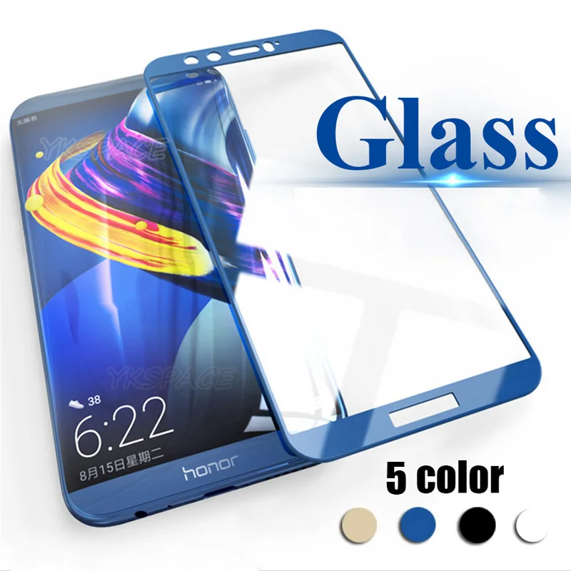 9h temperované sklo na česť 8 V8 9 V9 Play V10 Chránič obrazovky Black Blue Gold