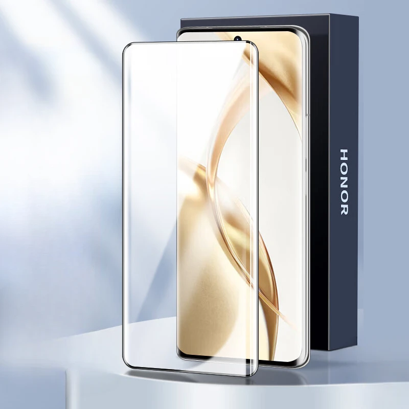9h Temperované sklo pre Huawei Honor 200 Pro 3D Curved Screen Protector na Honor200 200Pro Clear Anti Blue Light Glass