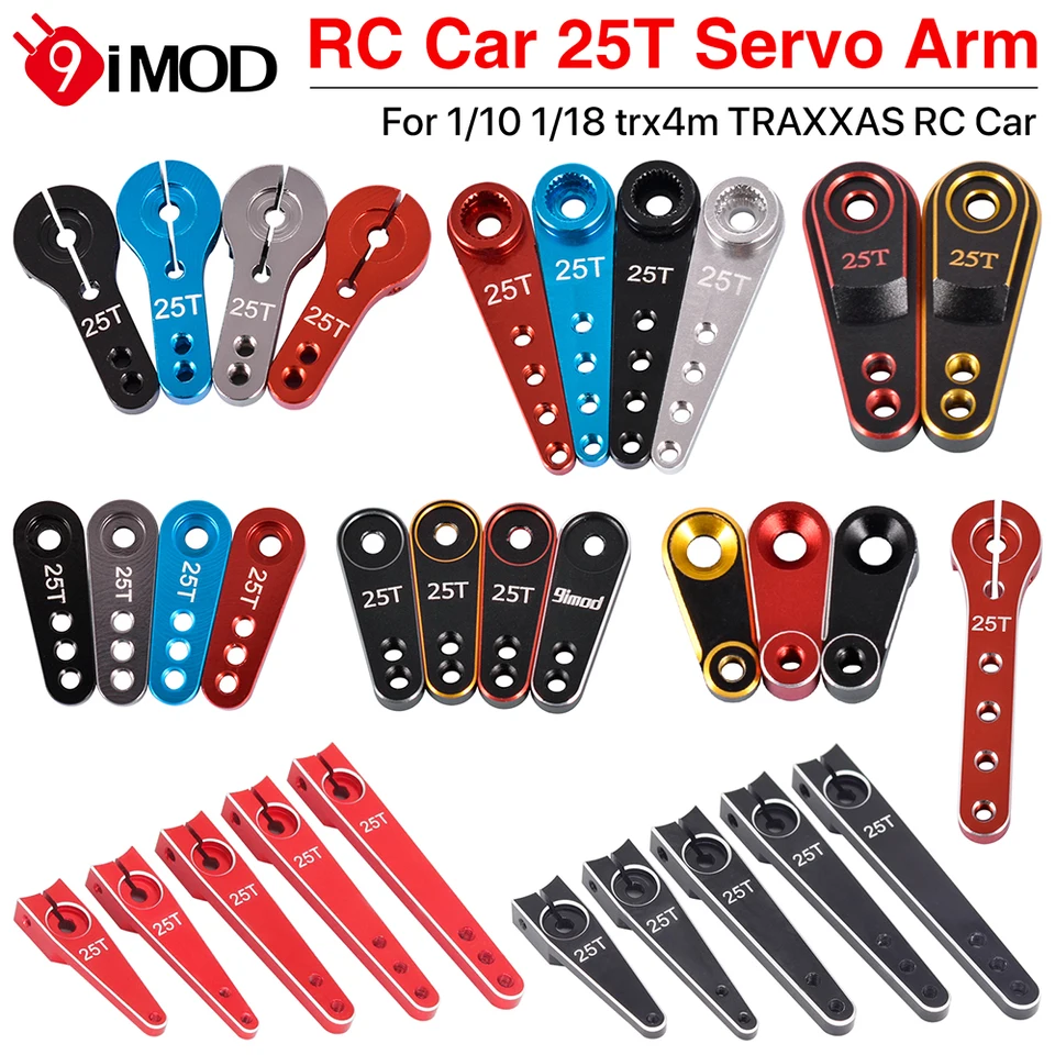 9imod 2ks RC 25T Matal Sermo Horn Arm za 1/8 1/10 1/18 TRX4M TRAXXAS RC CRAWLER CAR