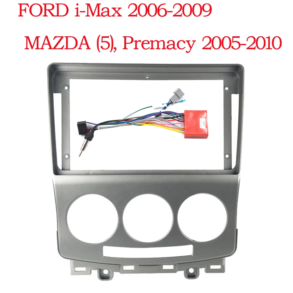 9inch čelný rámec pre Mazda 5 2 CR 2005 - 2010 2 DIN Car Radio GPS Stereo Center Ovládanie prístrojovej dosky Fascia Stereo Panel Dash Kit