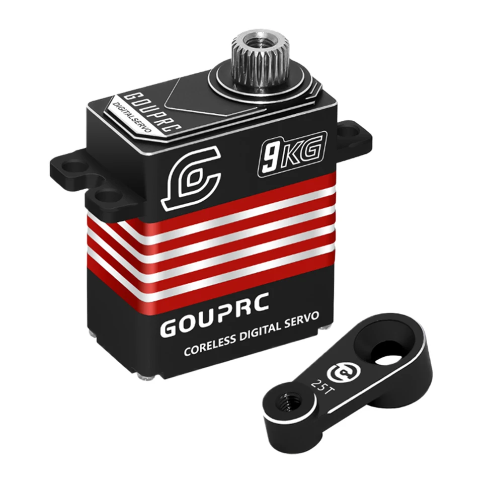 9kg nepremokavý RC Digital Micro Servo s 25T servo roh mini servo pre TRX-4 TRX-6 SCX10 III CAWLER CAR