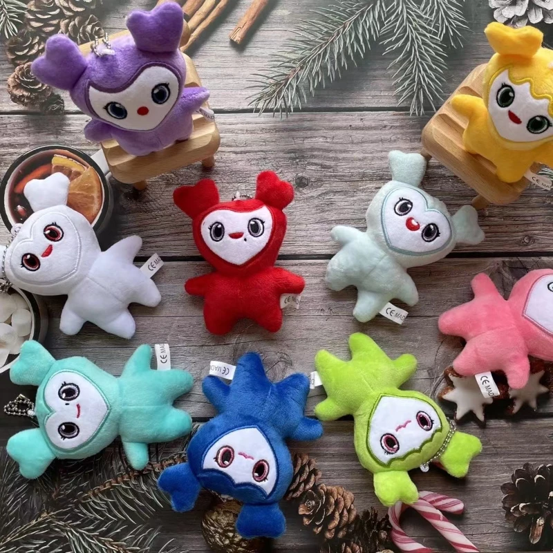 9ks dvakrát plyšové hračky Lovelys Korean Super Star Plushie Dolls Cartoon Animal Keychain prívesok Keybuckle Fľbaté prívesok Vianoce darček