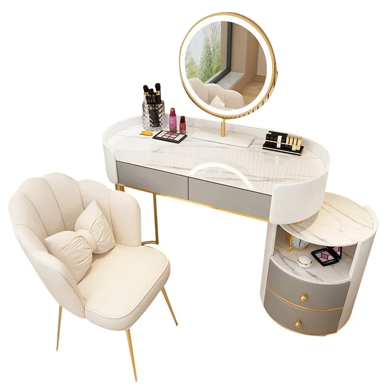 9LARGE make -up toaletný stolík Vanity Ženy prírodný drevený toaletný stolík Nordická spálňa pentedeira para kvarto miestnosť nábytok