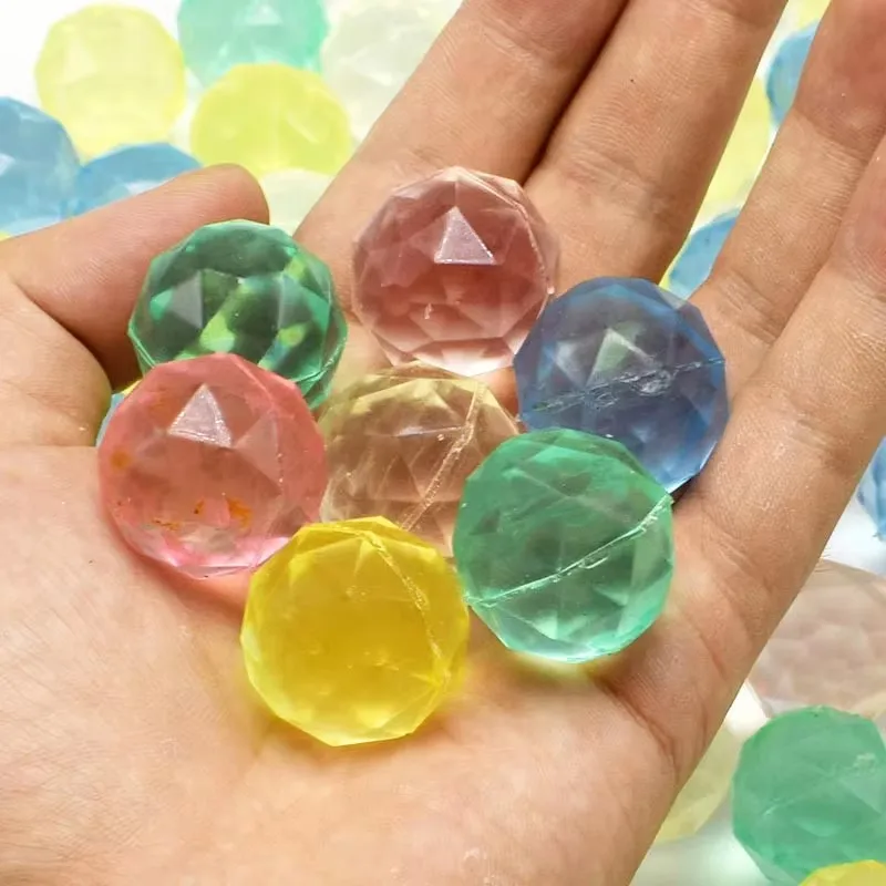 9pcs diamantové skákacie lopty Kids Outdoor Toy Hray Child Hray Ball Games Games Deti odrážajúce detský park skákací bazén vonku zábava