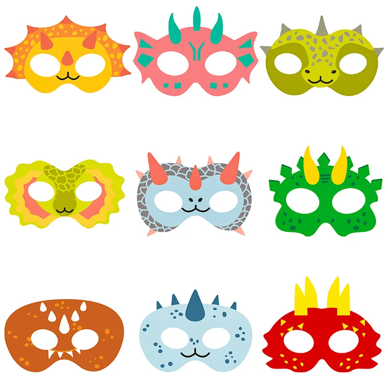 9pcs Dinosaur Party Paper Set Dinosaur Birthday Party Ozdoby Cosplay dino témy kostýmy hračky pre deti