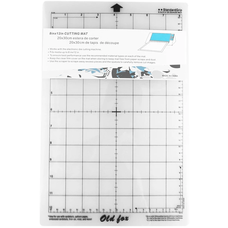 9pcs náhradná rezacia rohož adhézna rohož s meraním mriežky 8 x 12 palcov pre Silhouette Cameo Cricut Plotter stroj