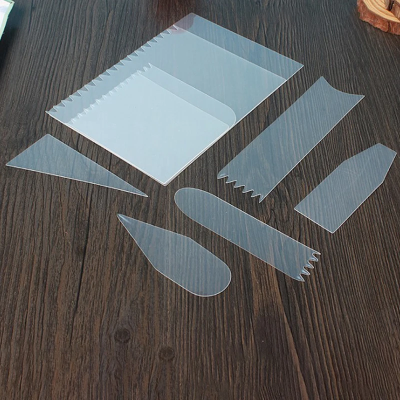 9pcs/set koláča škrabka na pluch Piaty krém na špachtľu Spachtle