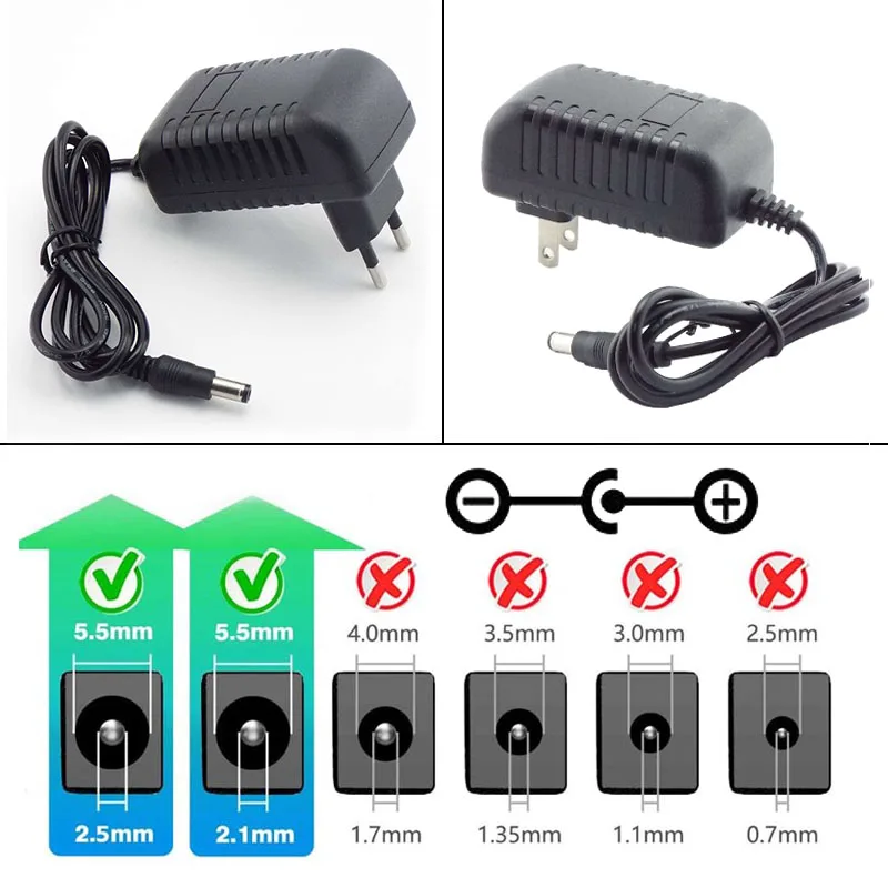 9Volt prepínací napájací zdroj AC 110V 220V až DC 9V 3A Adaptér prevodník CCTV kamerového systému nabíjačky nabíjačky