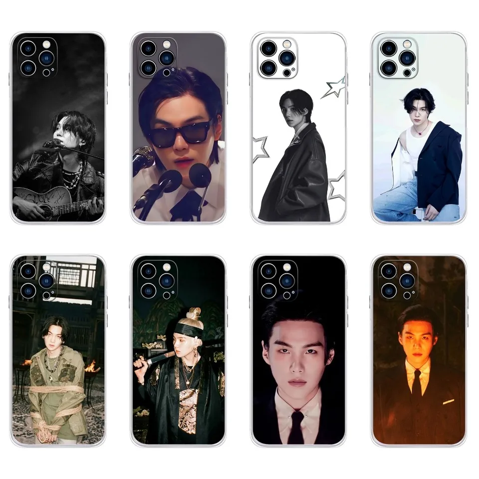 A-Agust D Yoongi S-Suga telefónny puzdro pre iPhone 16,15,14,13,11,12 Pro Max Mini XR XR XS 7,8 plus SE Transparentný kryt
