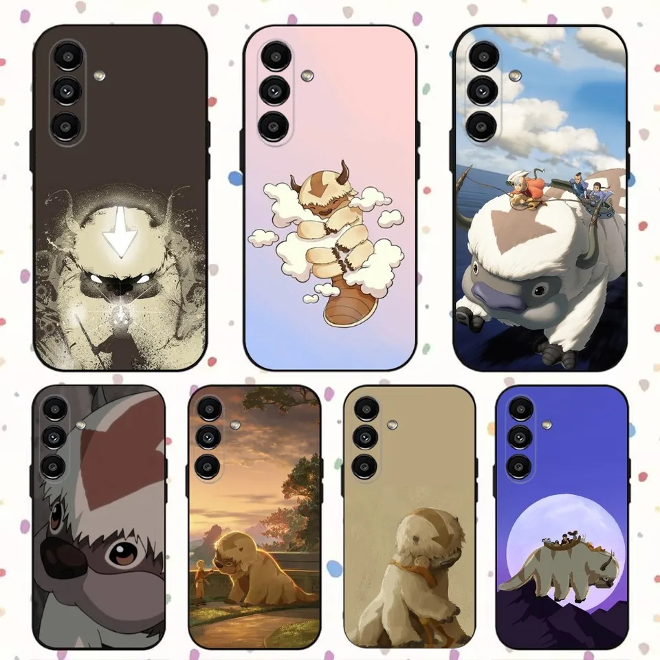 A-avatar appa yip yip telefónny puzdro pre Samsung S24, S21, S22, S23, S30, Ultra, S20, Plus, Fe, Lite, Note, 10,9,5 G čierny mäkký kryt